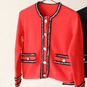 NEW Pinko Women's Idrosci Blazer/Cardigans - red